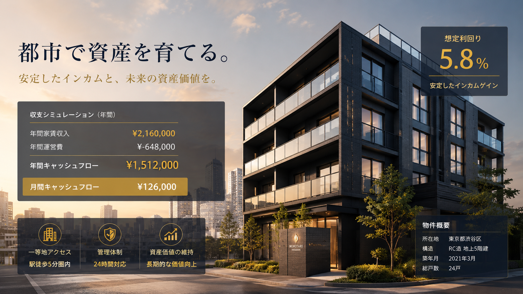 不動産収益ナビ サービスイメージ